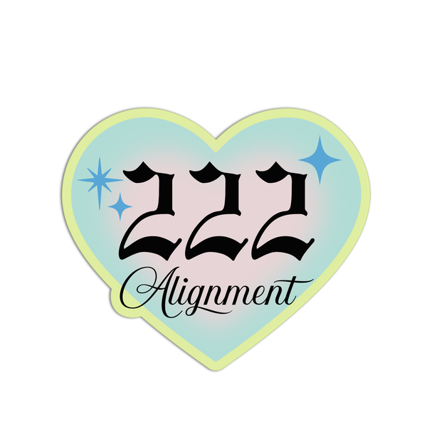 222 Alignment Angel Numbers Textured Stickers - El Cholo's Kid