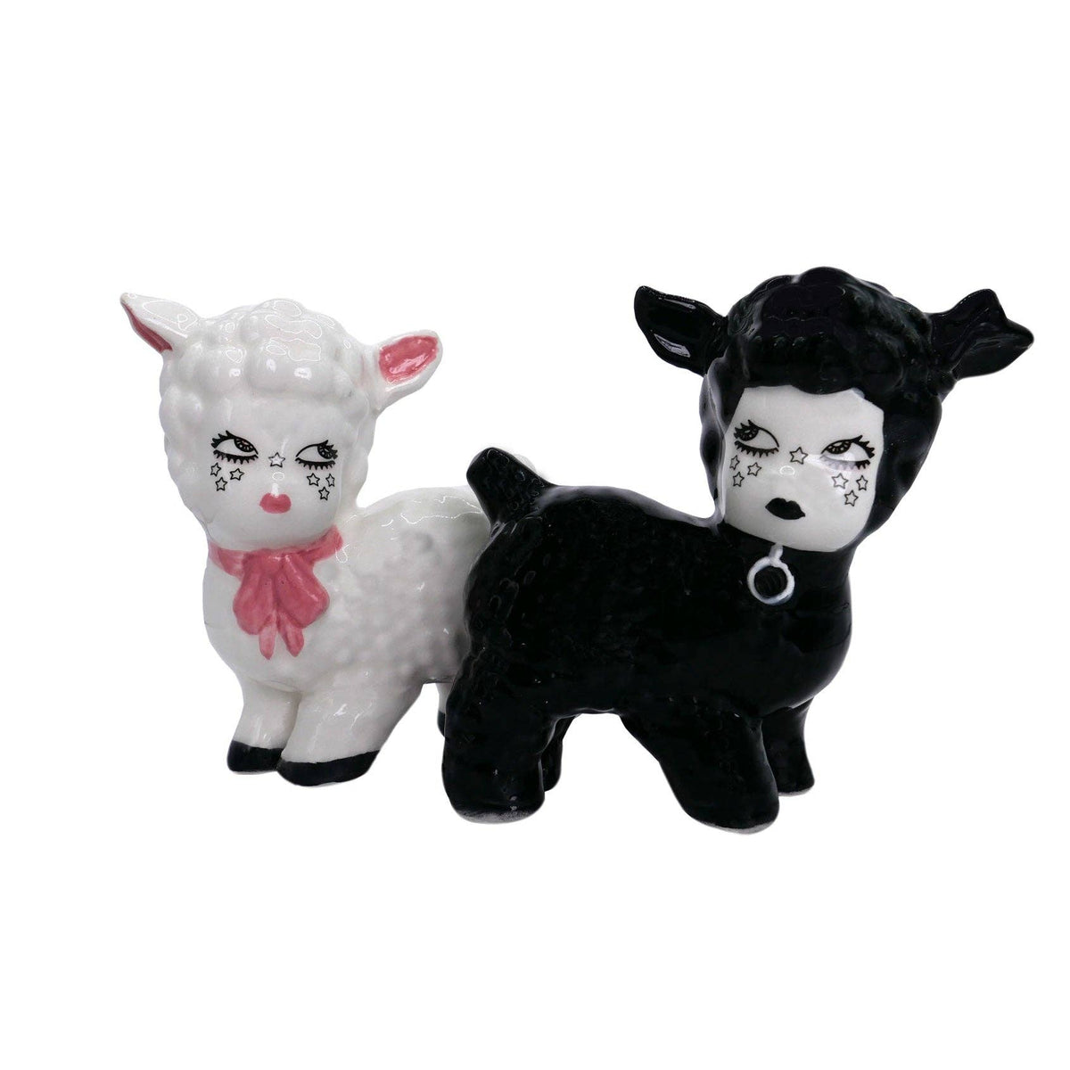Little Lambs Ceramic Salt &amp; Pepper Shakers