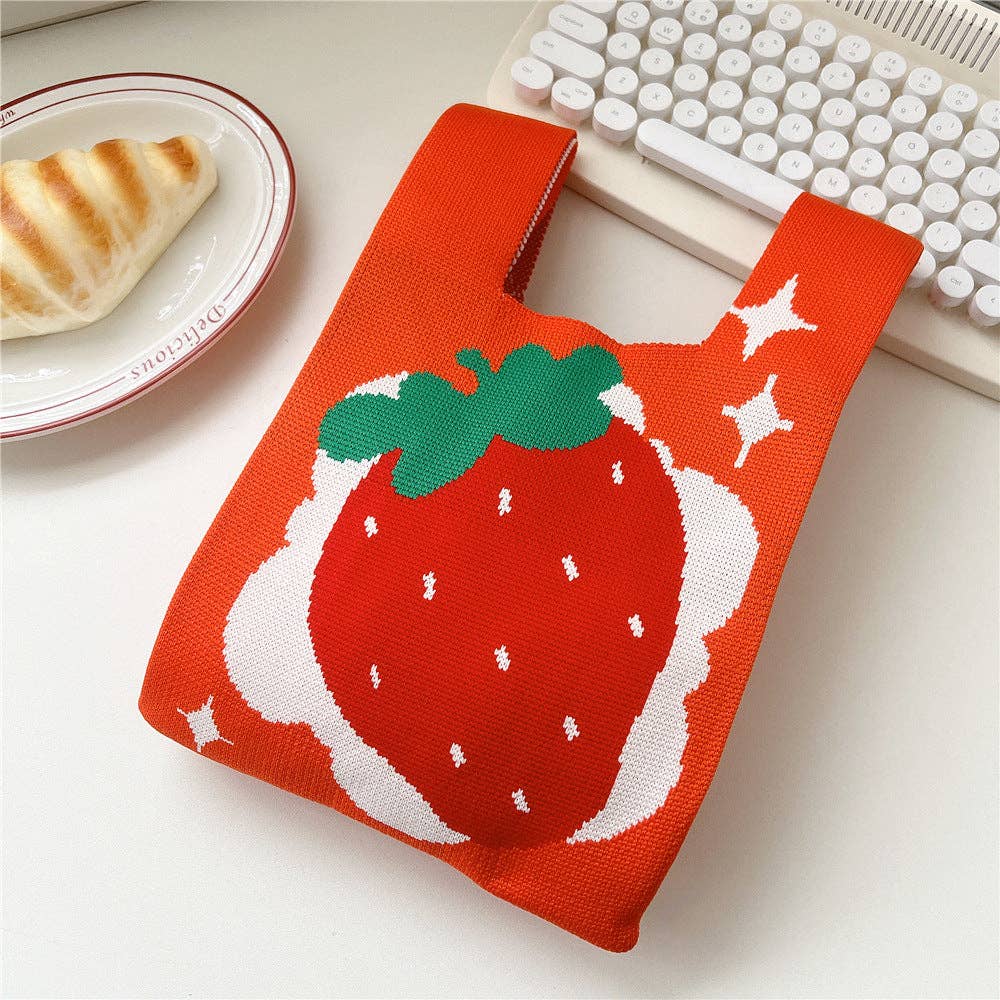 Dainty Tote- Strawberry Red