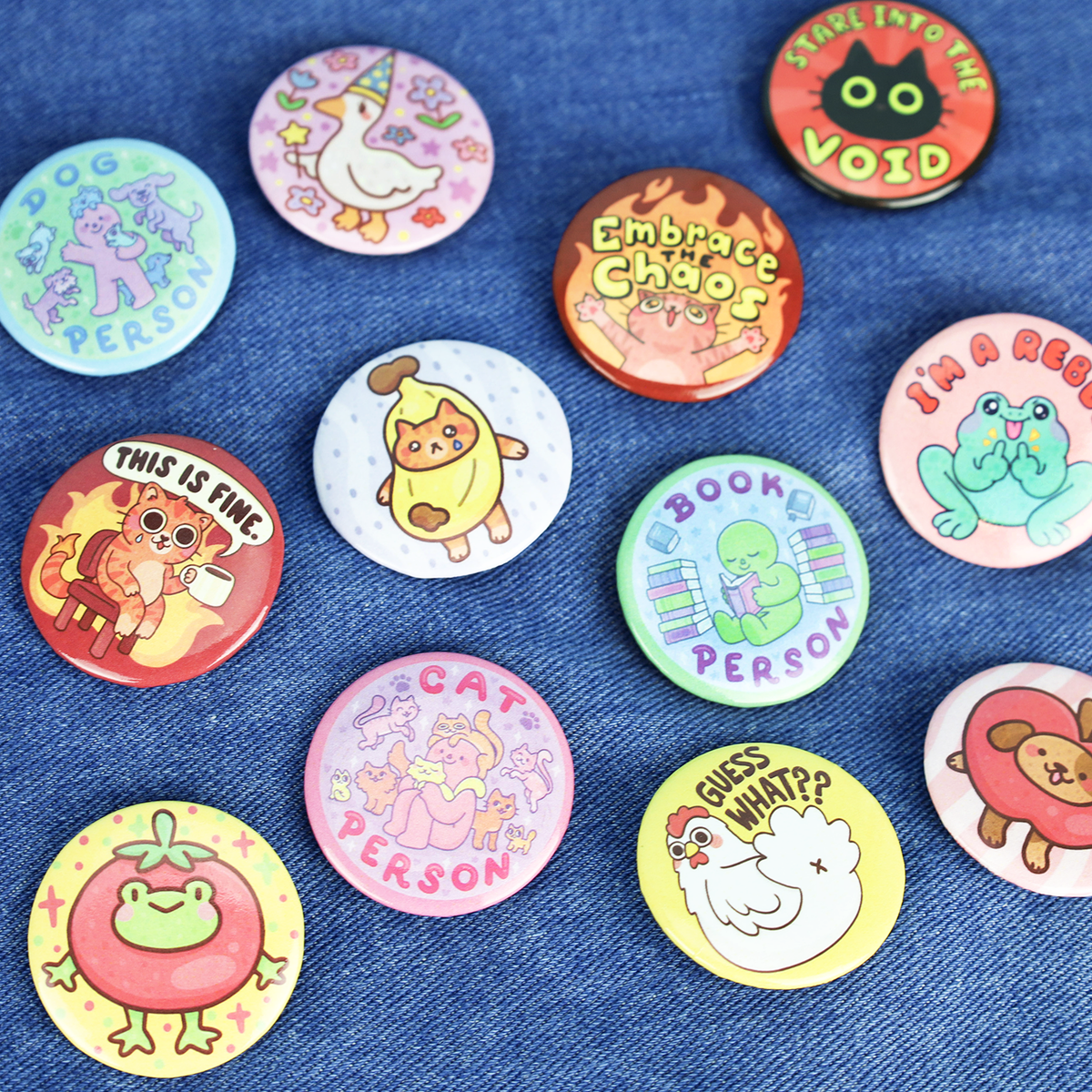 Embrace the Chaos | Cats | Funny | Pin | Pinback Button