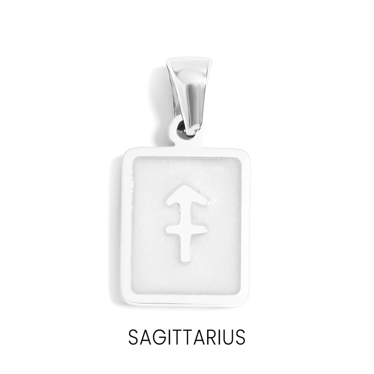 18K Gold PVD Zodiac Card Pendants: Gold / Sagittarius