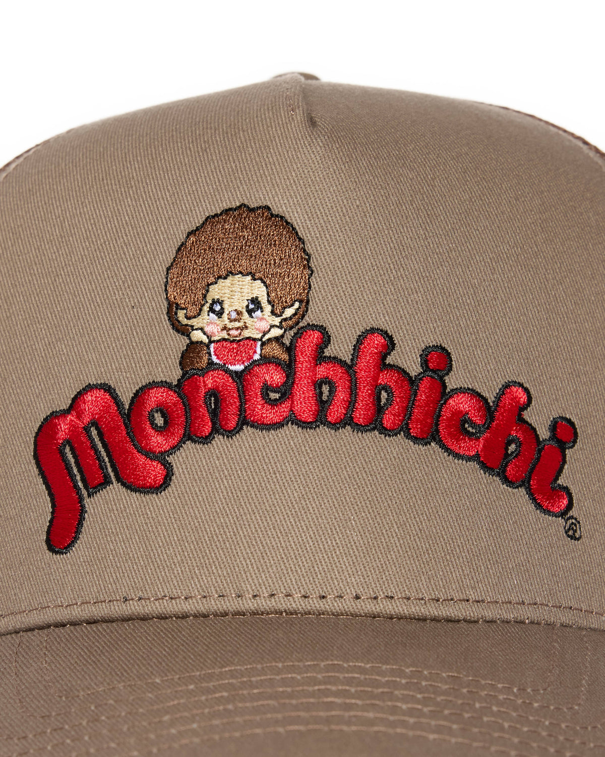 Monchhichi™ Logo Trucker Hat, Brown