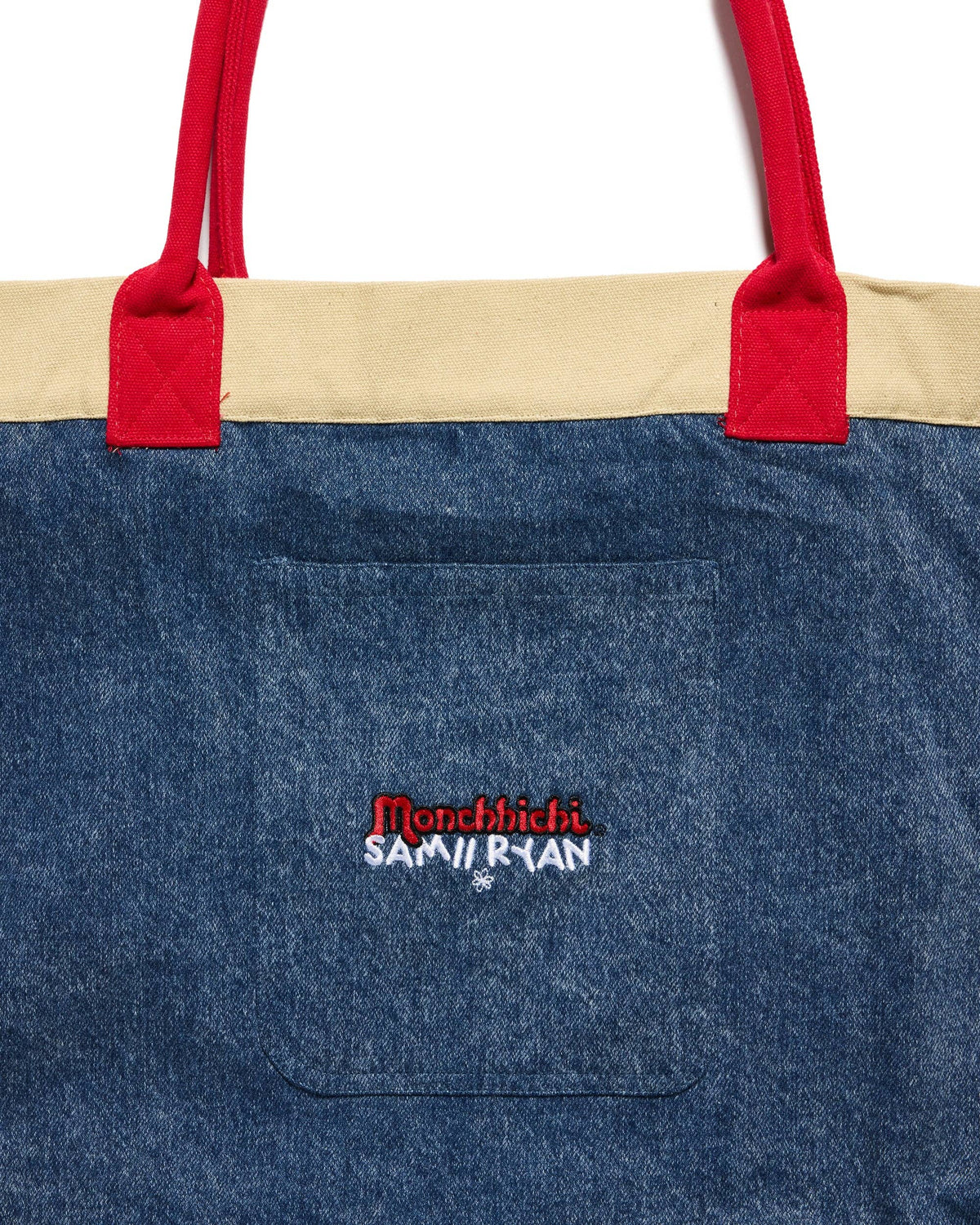 Monchhichi™ Washed Denim Tote Bag
