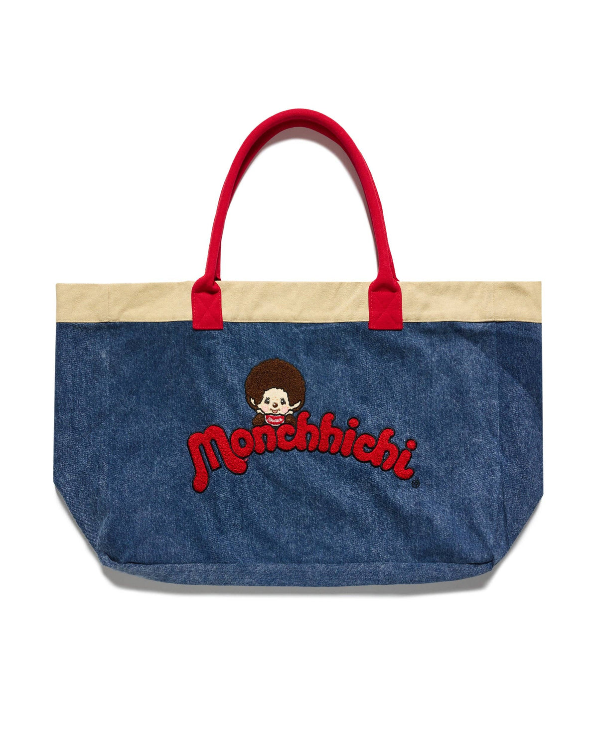 Monchhichi™ Washed Denim Tote Bag