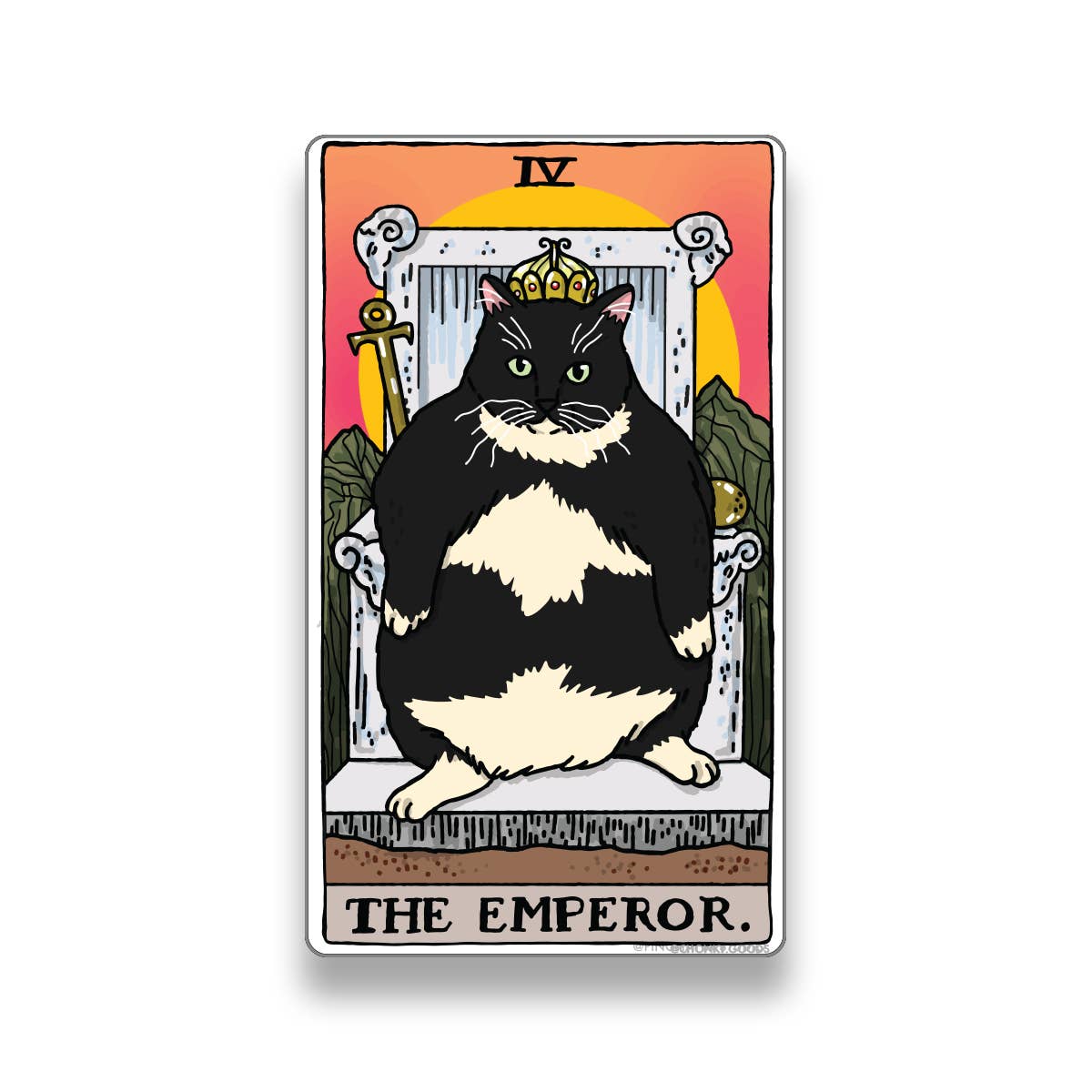 Tarot Cat Meme Die-cut Stickers: The Fool