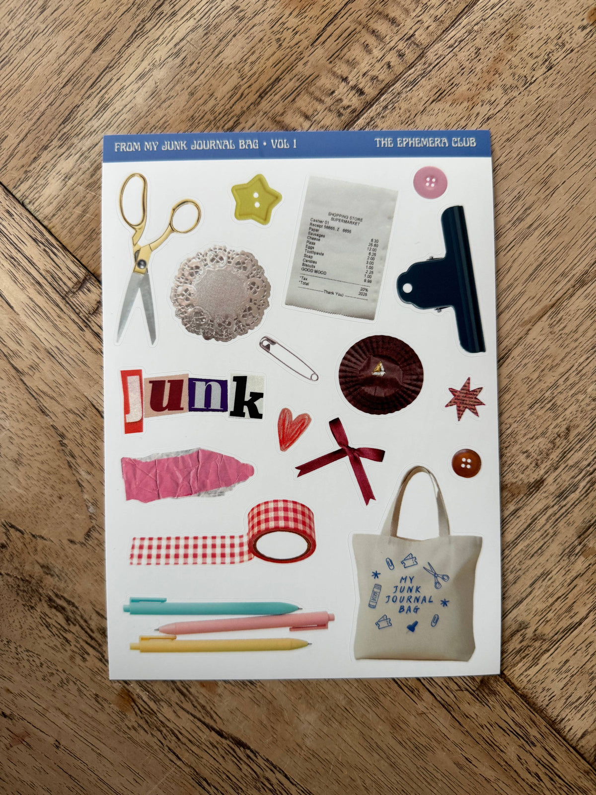 From My Junk Journaling Bag Sticker Sheet