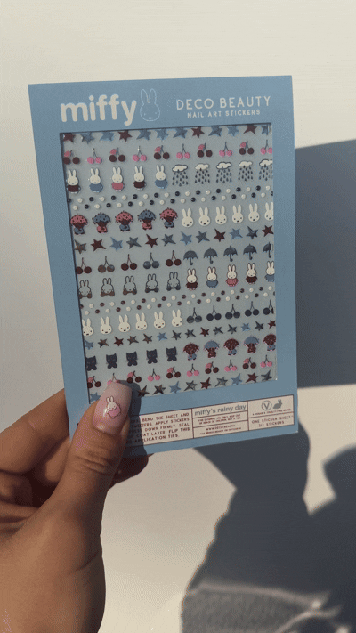 Nail Art Stickers - MIFFY'S RAINY DAY