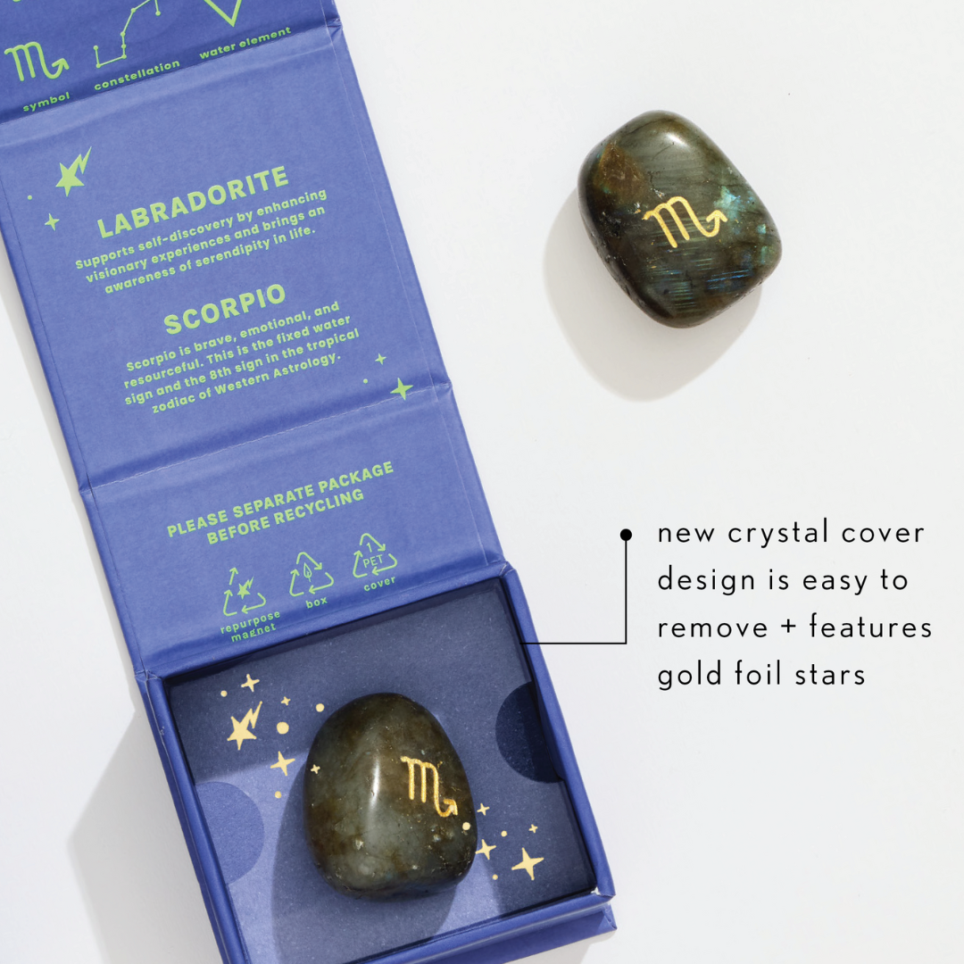 Aquarius – chevron Zodiac Crystal