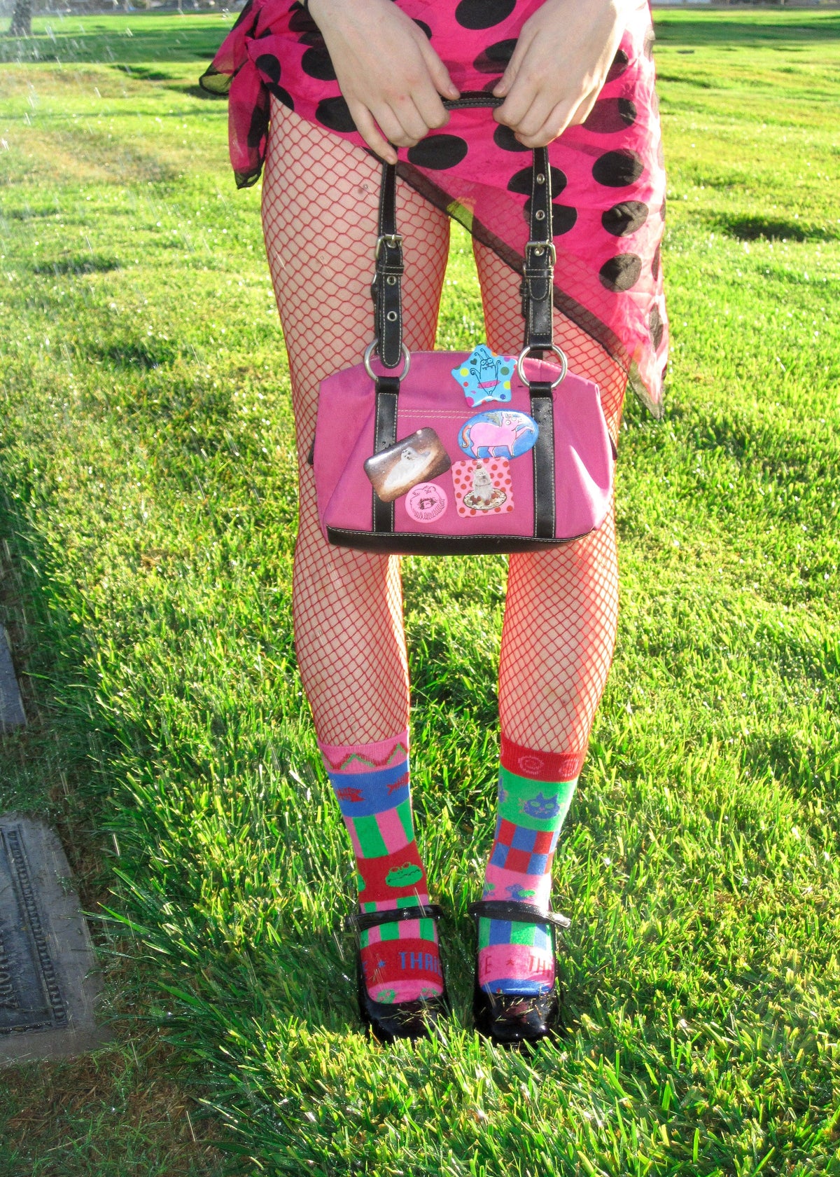 Wacky crew socks