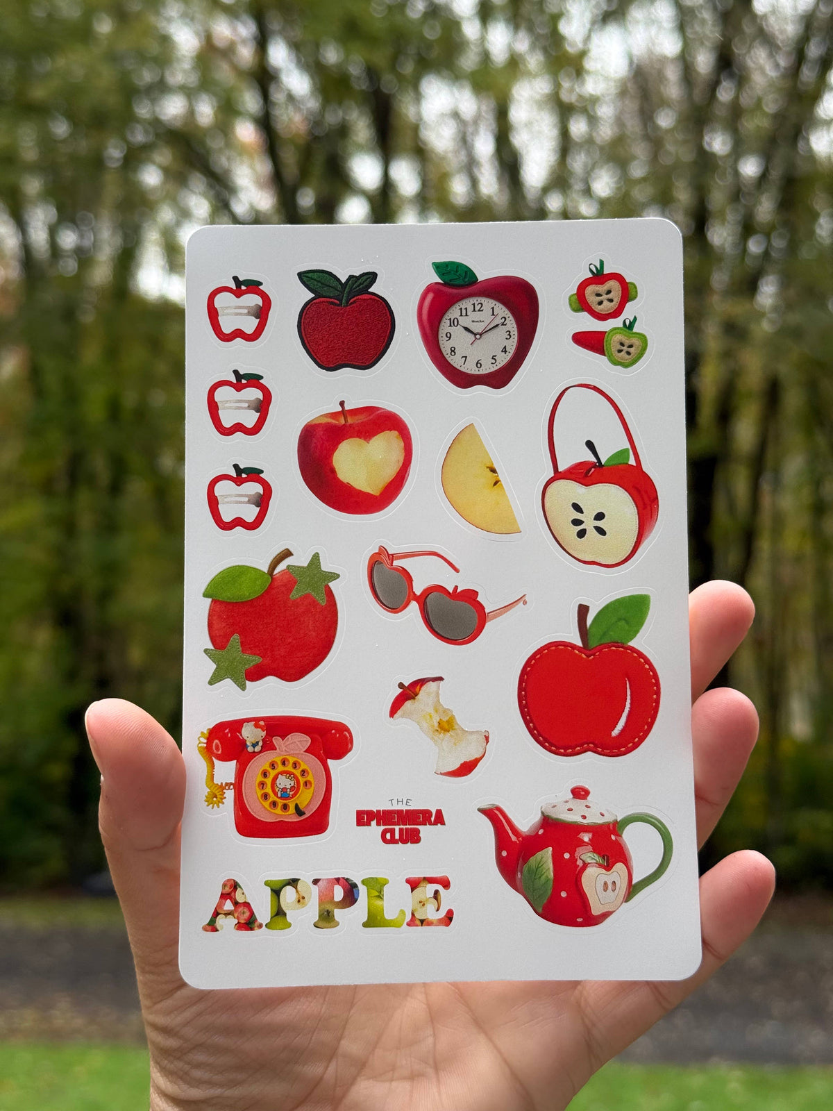 Apple Aesthetic Sticker Sheet