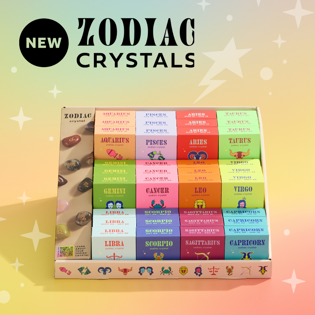 Aquarius – chevron Zodiac Crystal