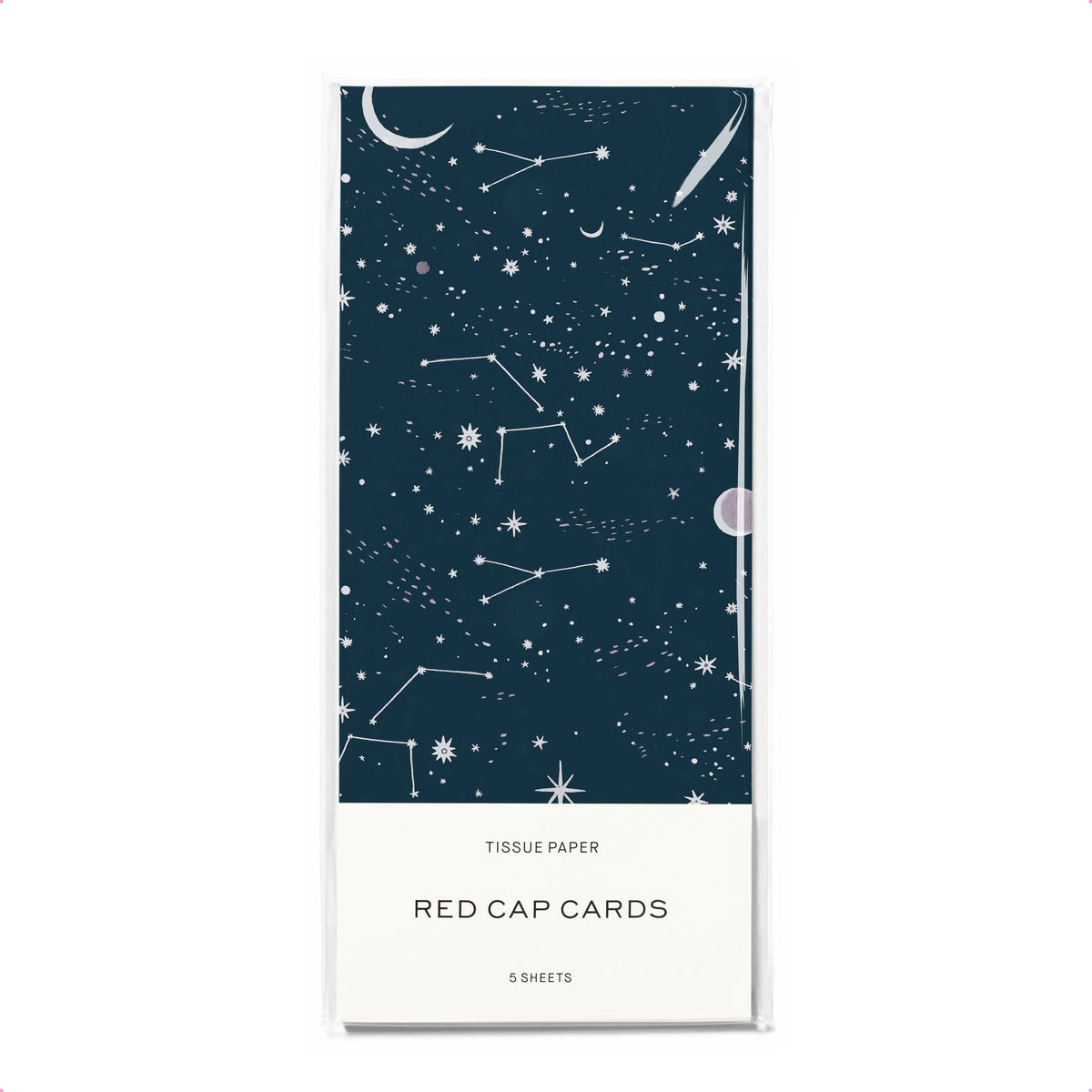 Moon and Stars tissue paper: 5 Sheets