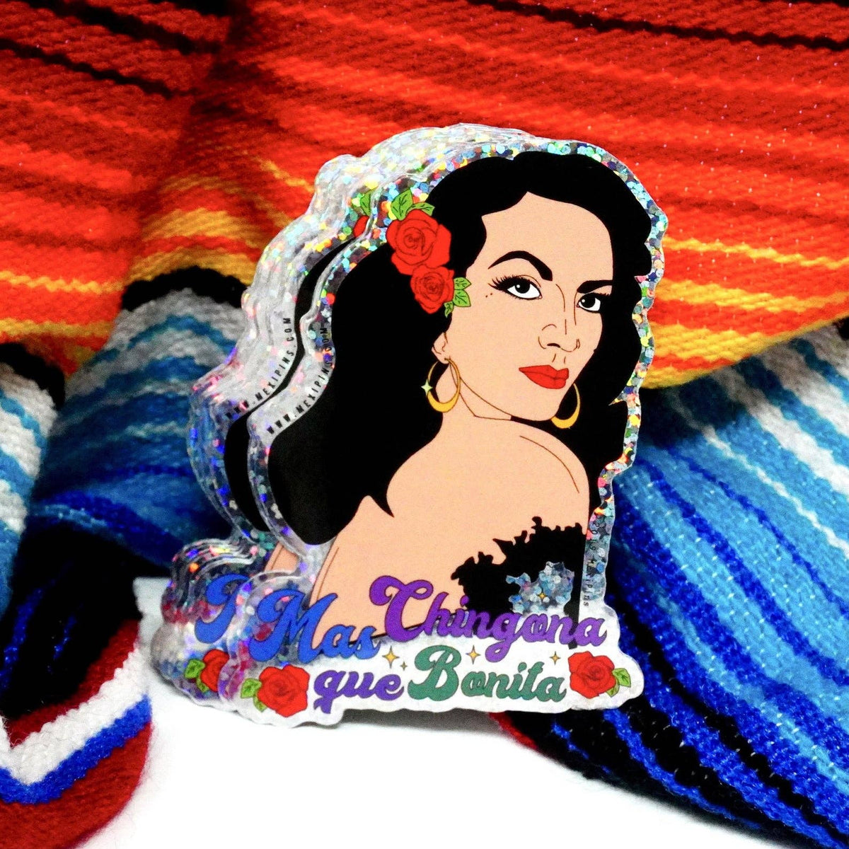 Más Chingona que Bonita 3&quot; Sticker