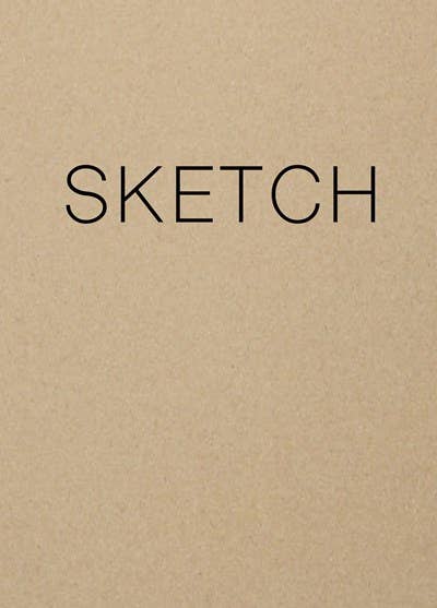 "Sketch" Large Kraft Layflat Sketchbook