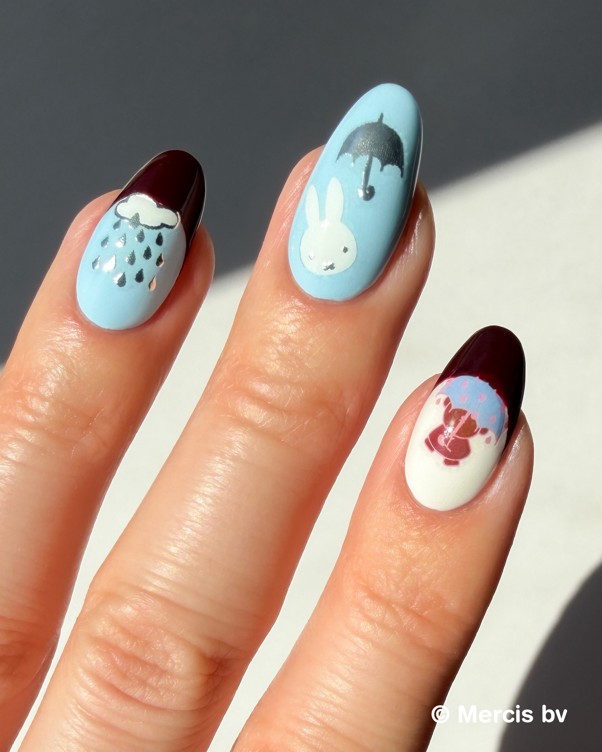Nail Art Stickers - MIFFY'S RAINY DAY