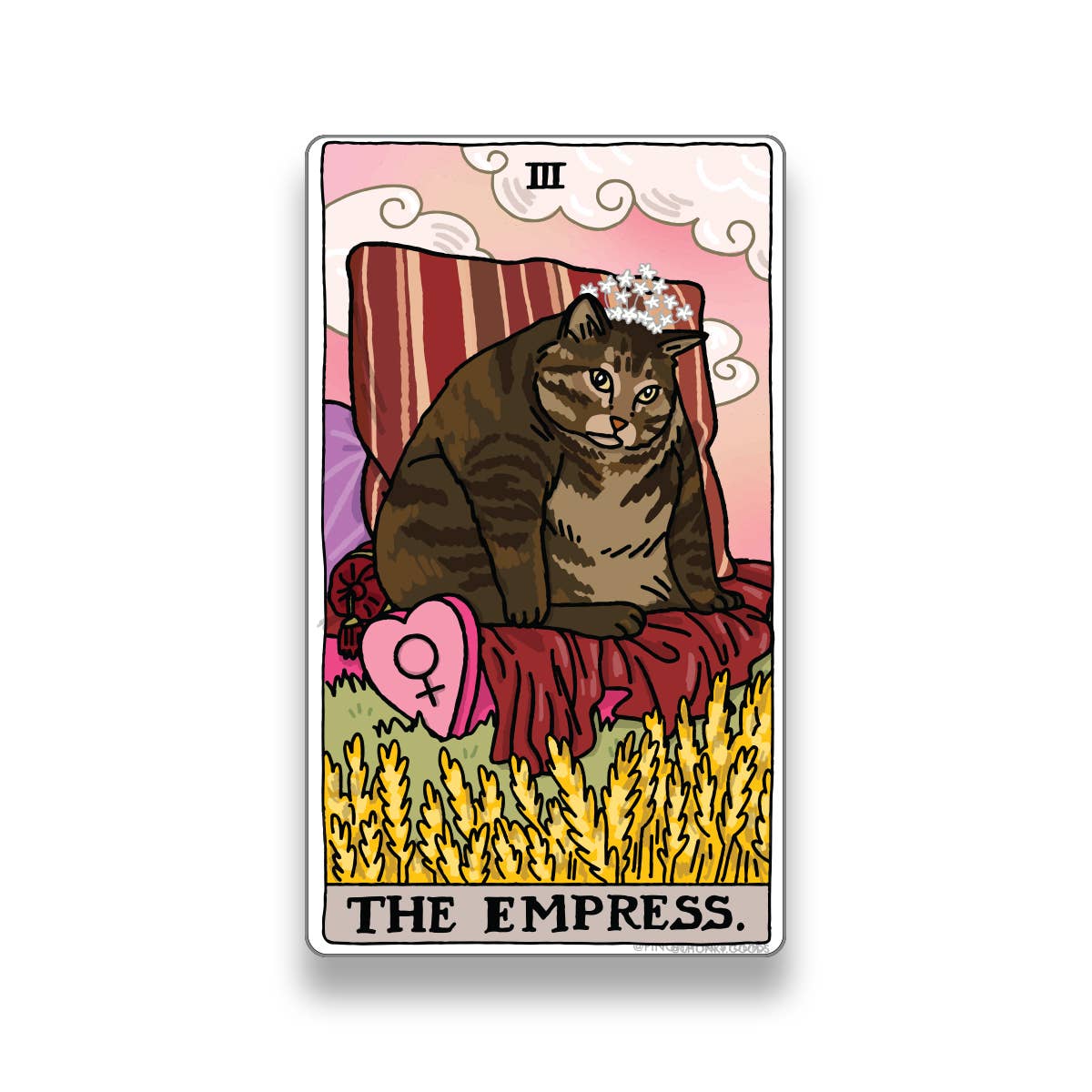 Tarot Cat Meme Die-cut Stickers: The Devil