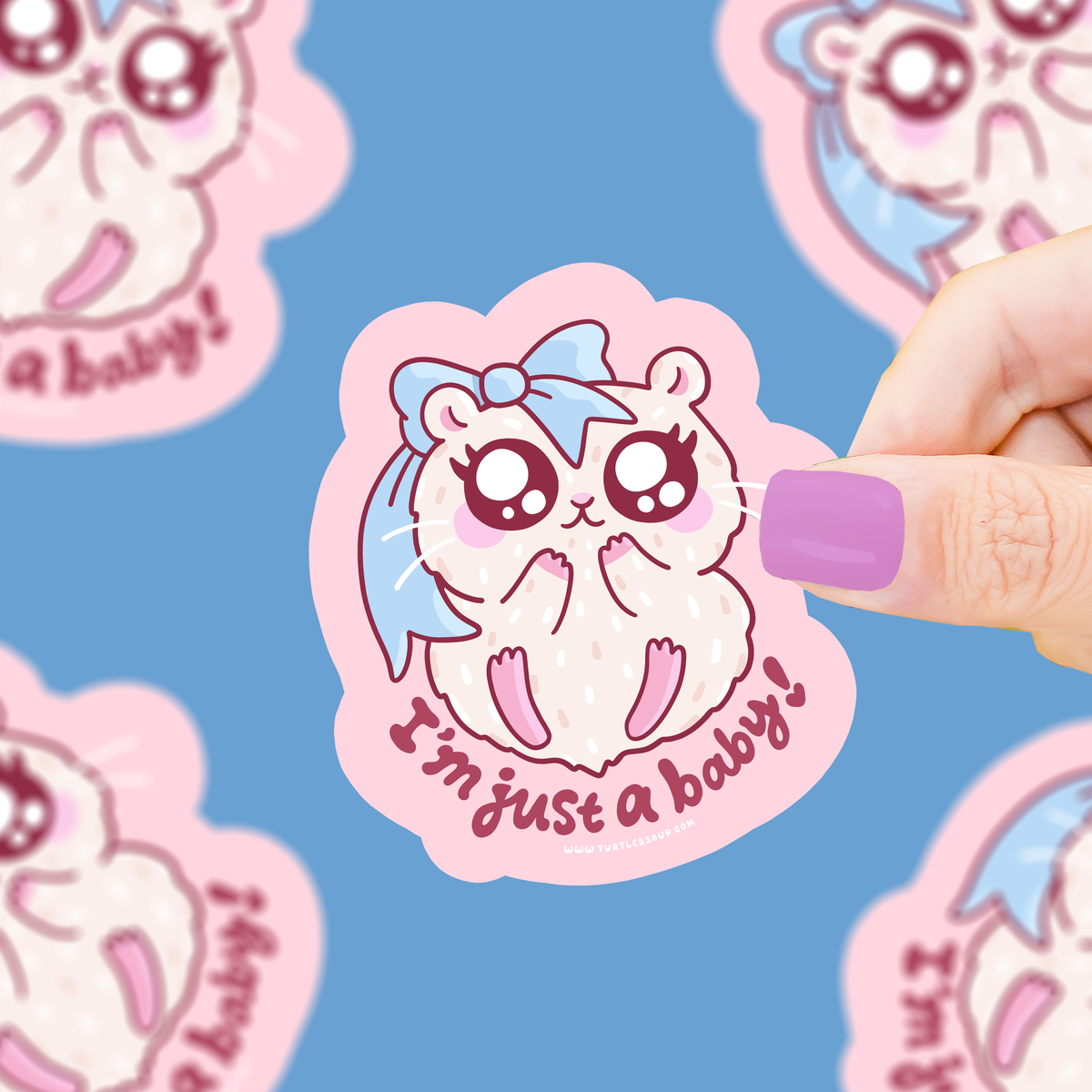 Just a Baby | Hamster | Animals | Cute | Vinyl Sticker