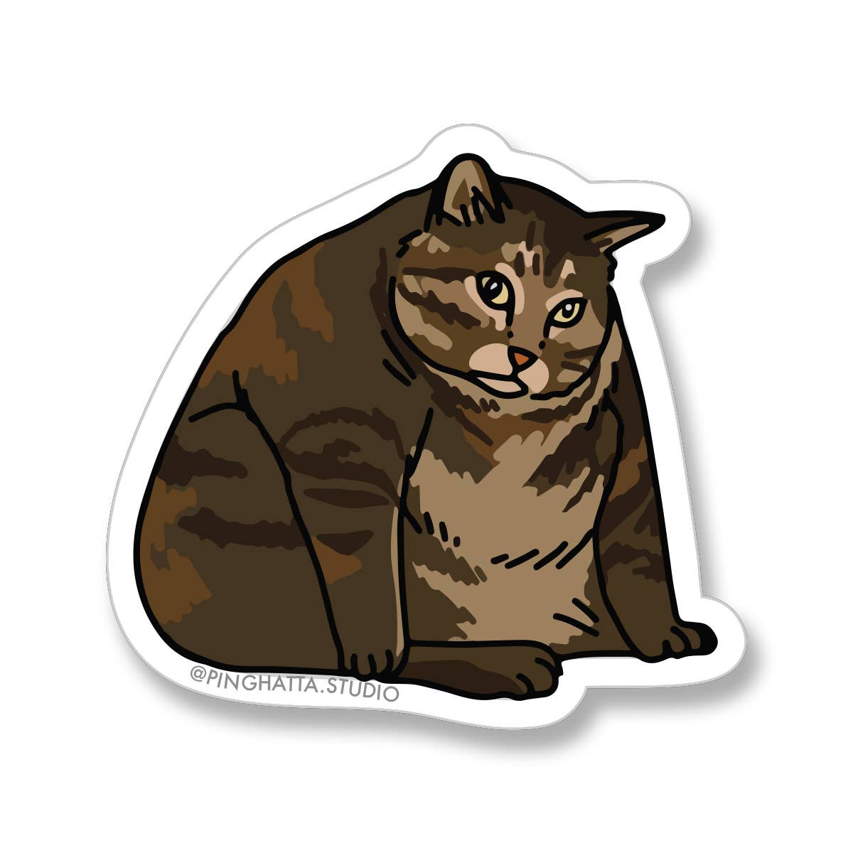 Cat Meme Die-Cut Stickers: Pope Cat