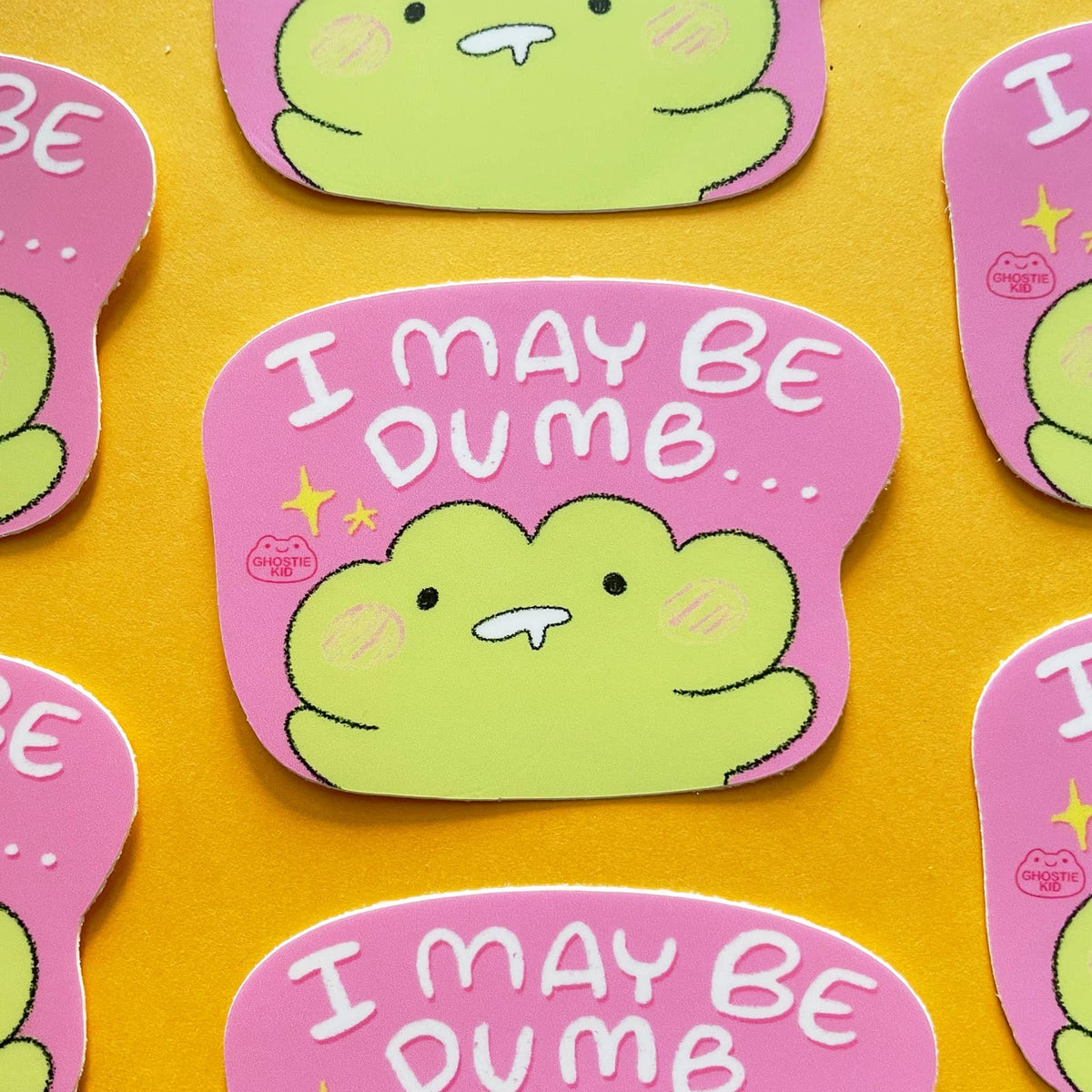 I May Be Dumb| Frog | Vinyl Sticker