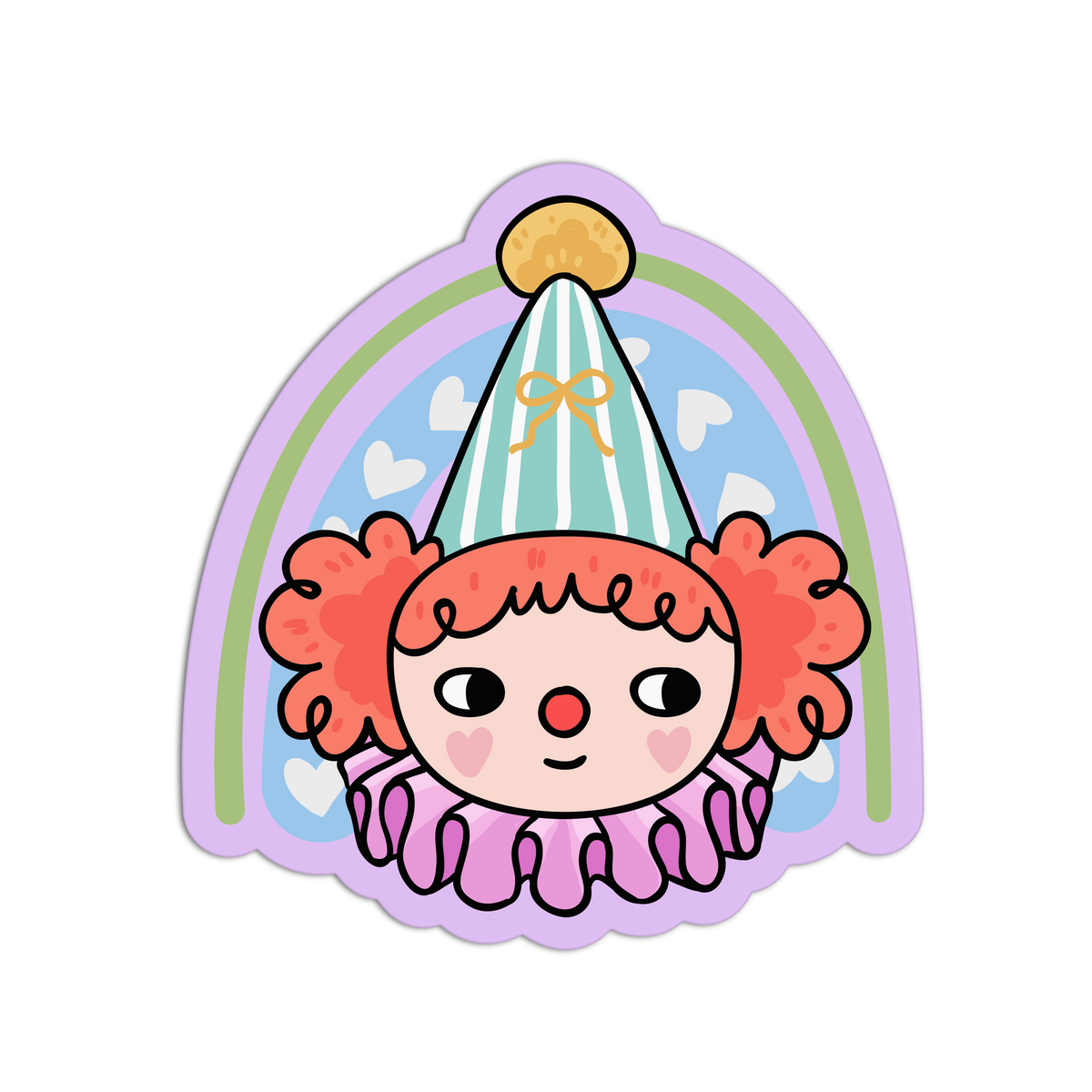 Pastel Performer Coquette Carnival Textured Stickers