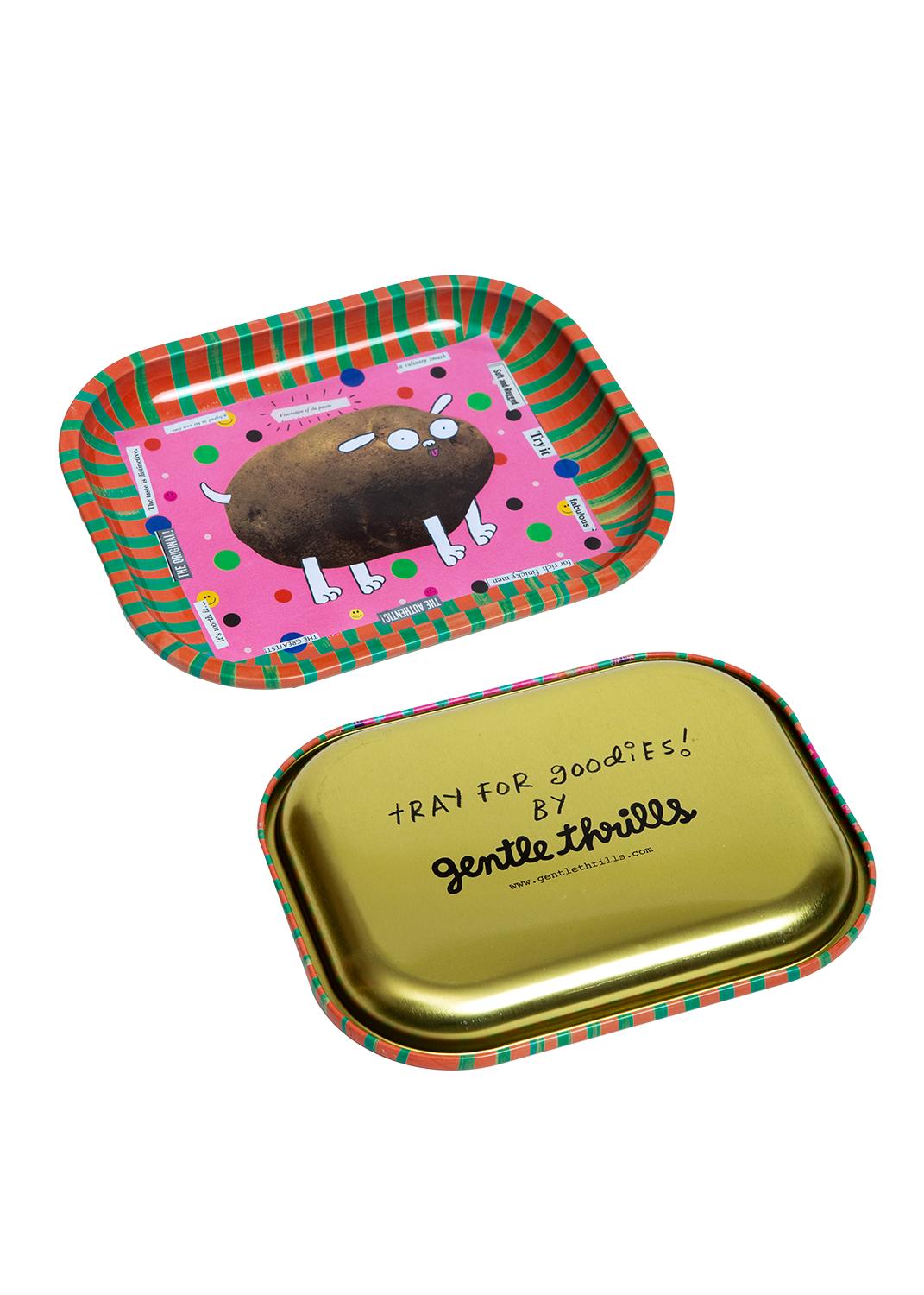 Potato metal tray