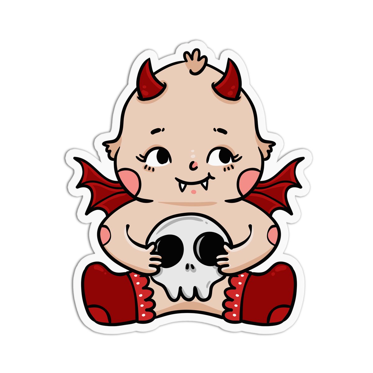 Halloween Baby Vampire Vinyl Waterproof Stickers