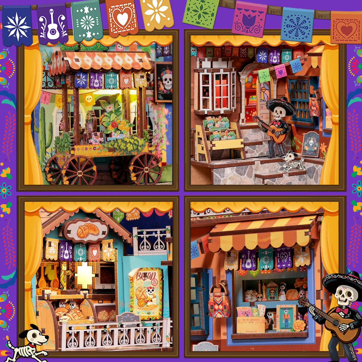 DIY Book Nook Kit: Plaza de los Muertos