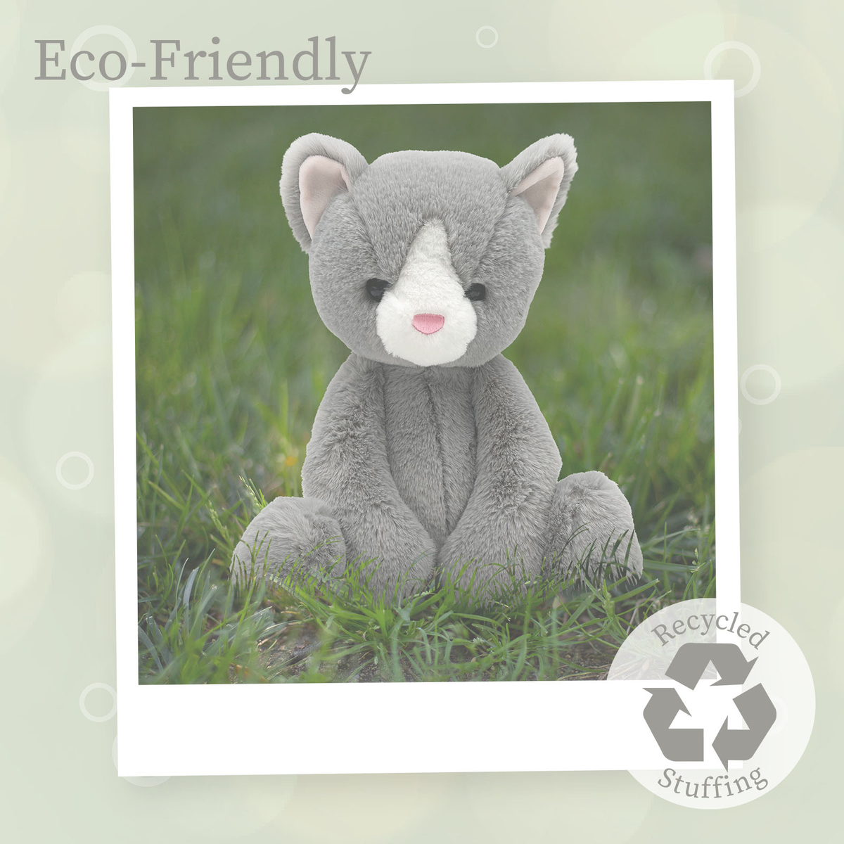 Lushee 16 inch - Karing Kitten Gry Plush Toy