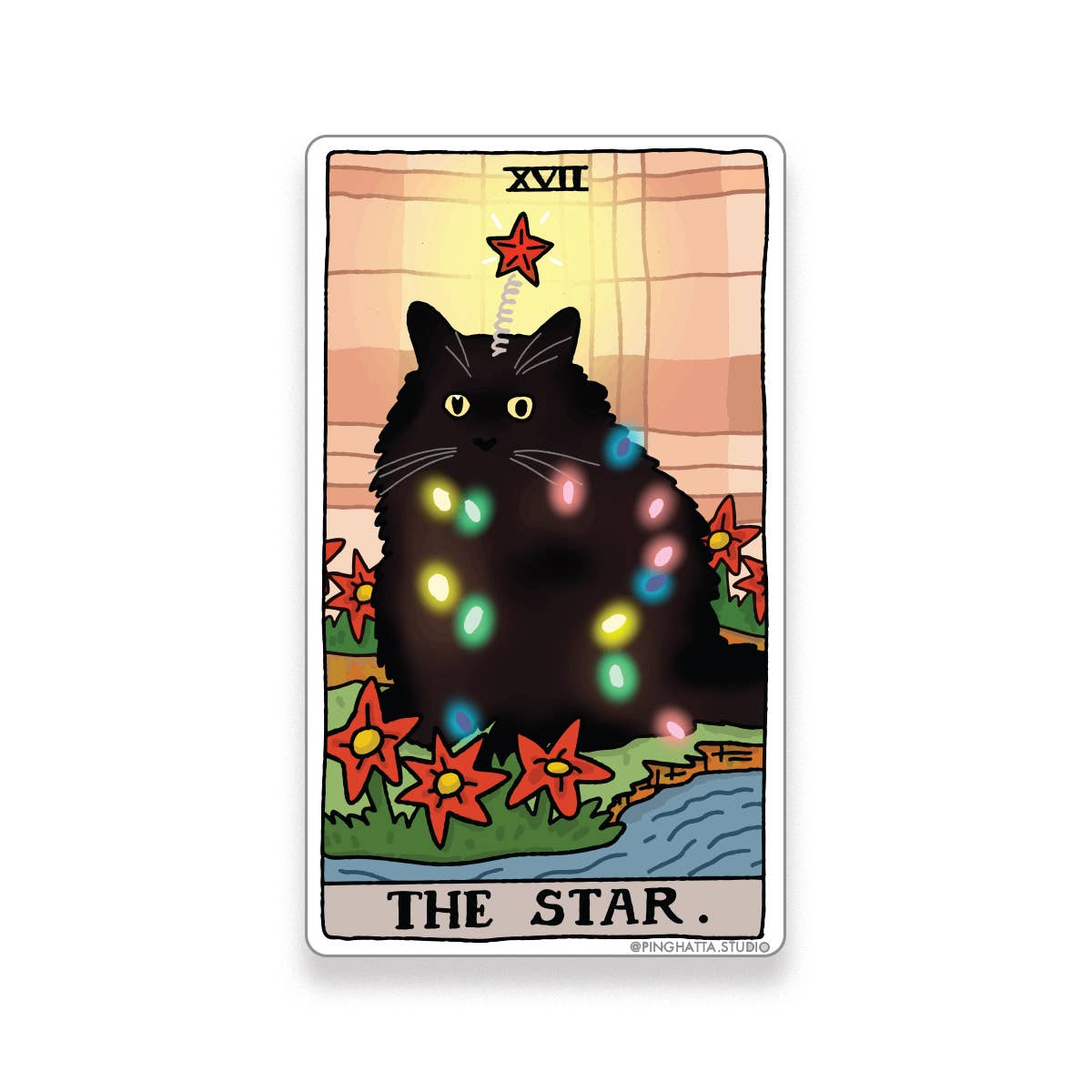 Tarot Cat Meme Die-cut Stickers: The Devil