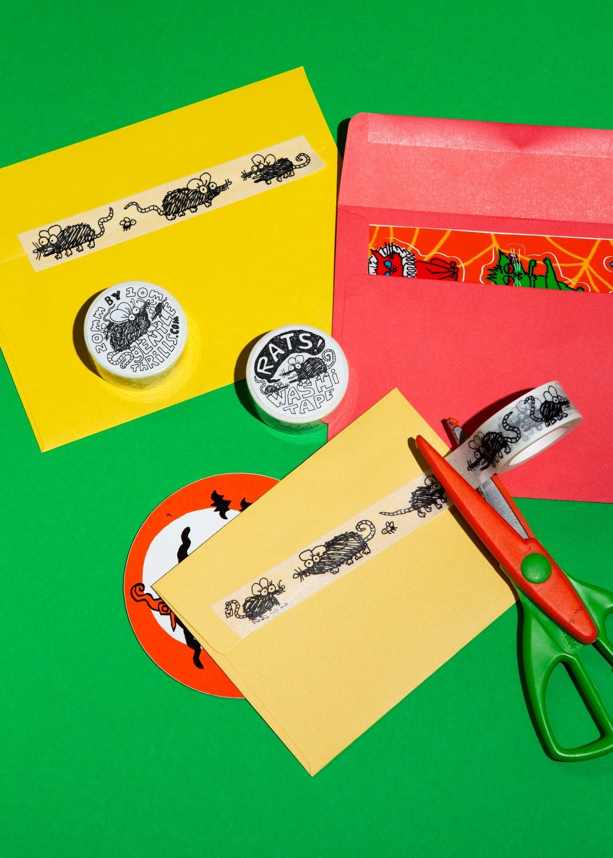 Rats washi tape