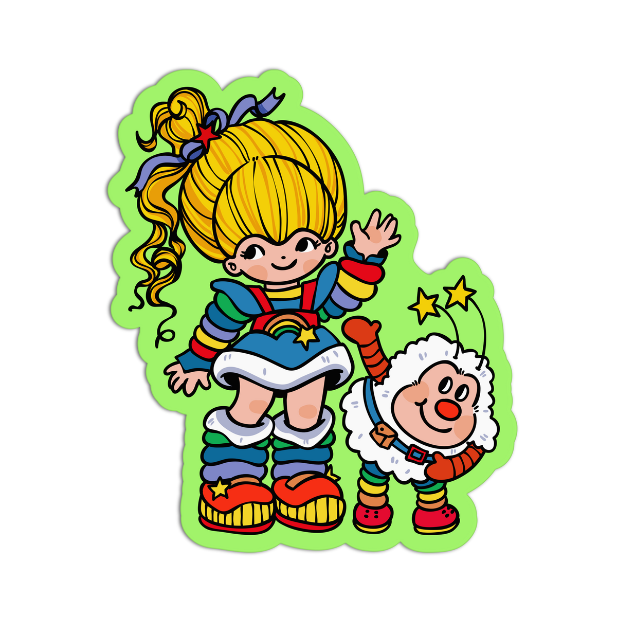 90's Toy Doll Vinyl Textured Sticker