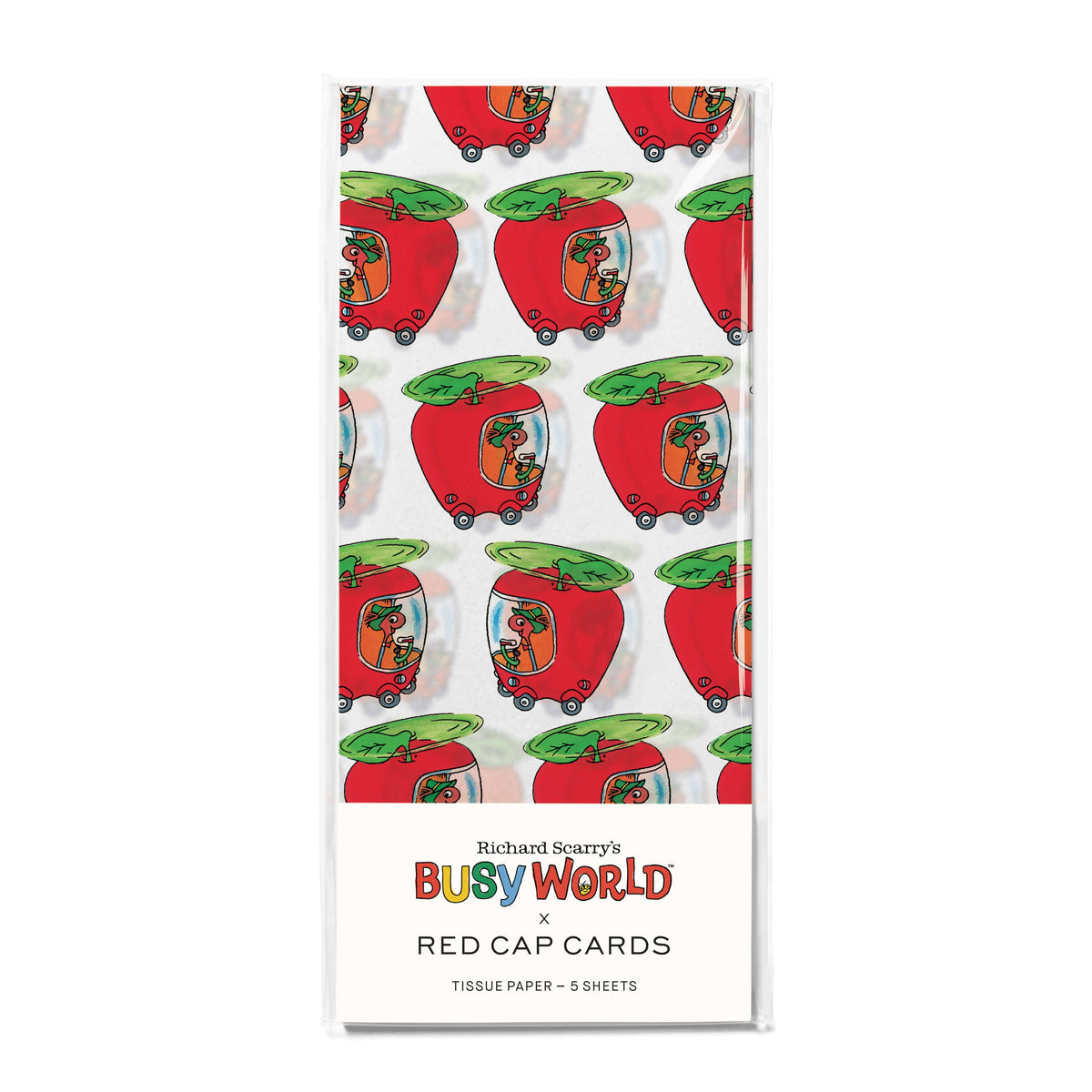 Lowly's Apple Car tissue paper: 5 Sheets