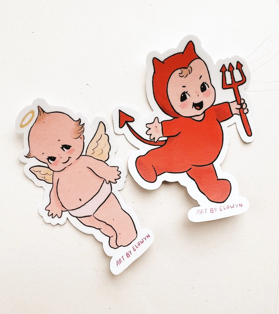 Cupid Baby Sticker: Angel