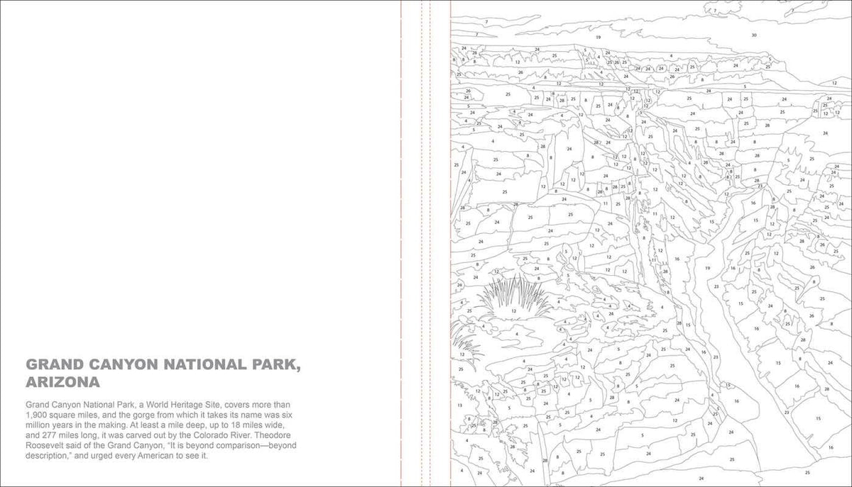 National Parks Color-by-Number by Editors of Thunder Bay Press: Paperback; 96 pages / English