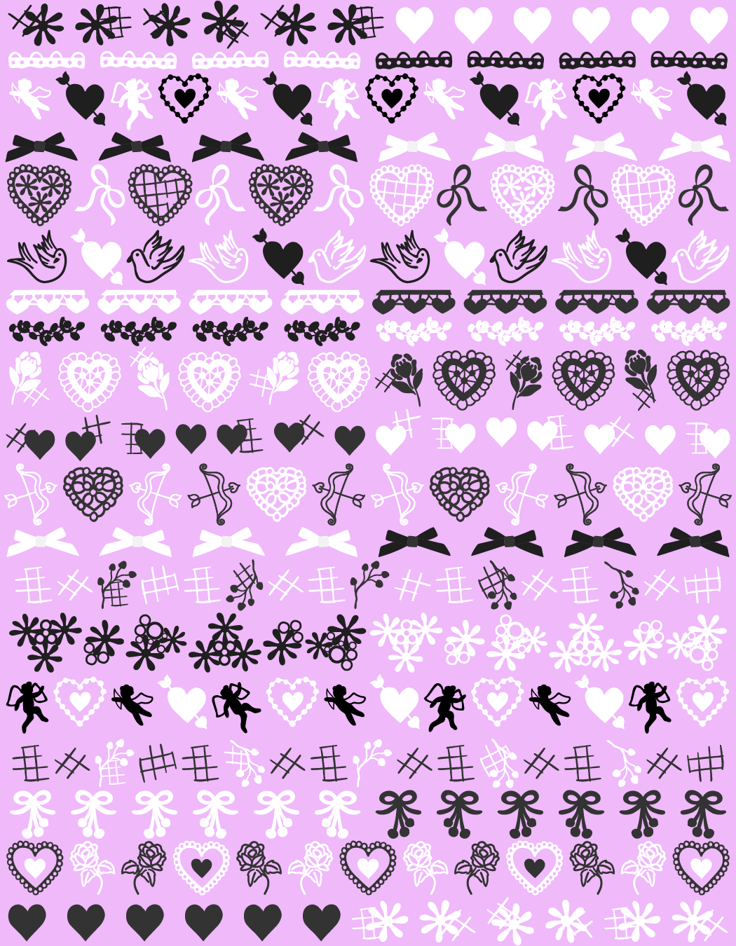 Nail Art Stickers - Doilies