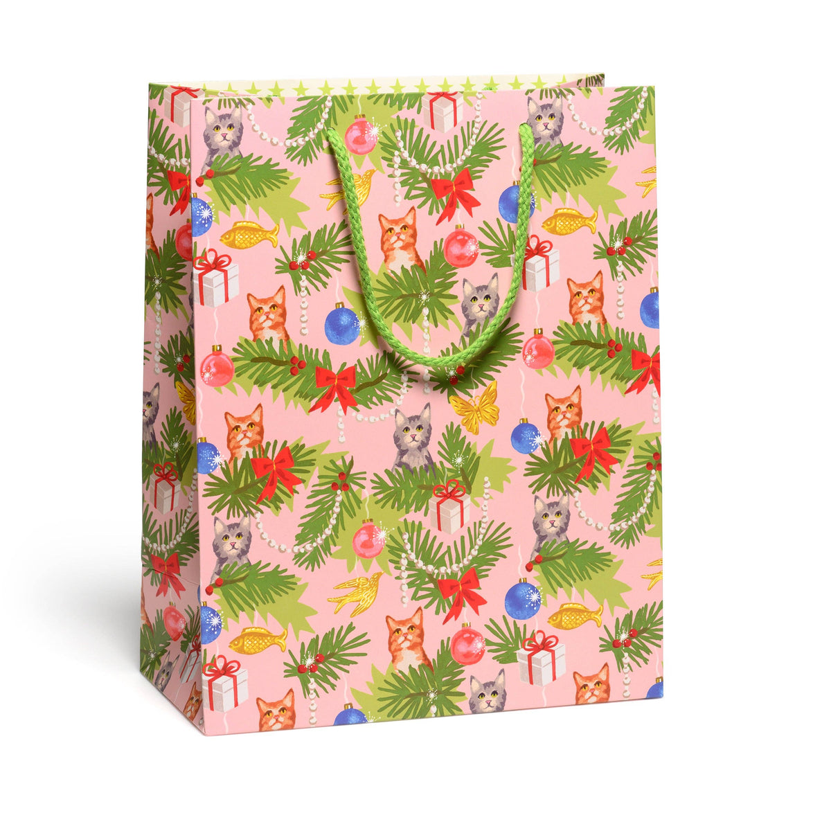 Meowy Christmas gift bags: Small