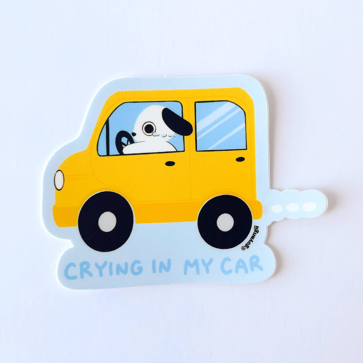 Crying In My Car Waterproof Vinyl Sticker