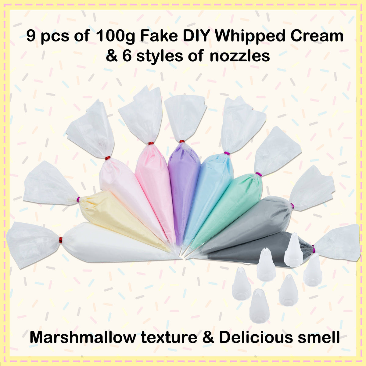 Pastel Decoden Cream Set