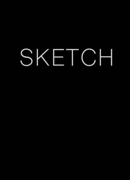"Sketch" Large Black Layflat Sketchbook