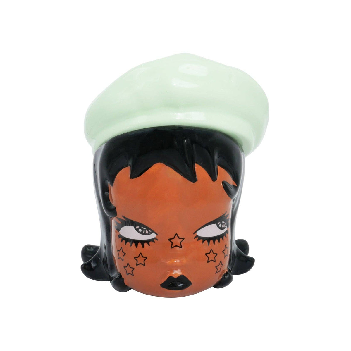 Ramona Ceramic Storage Jar: Red Beret