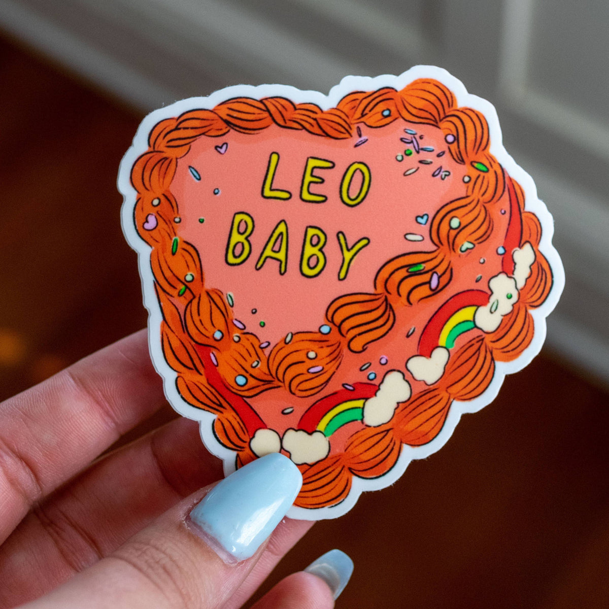 Zodiac Cake Stickers: Leo