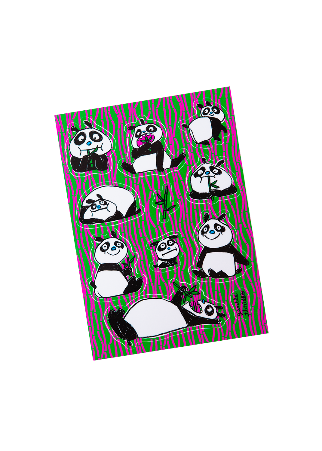 pandas sticker sheet