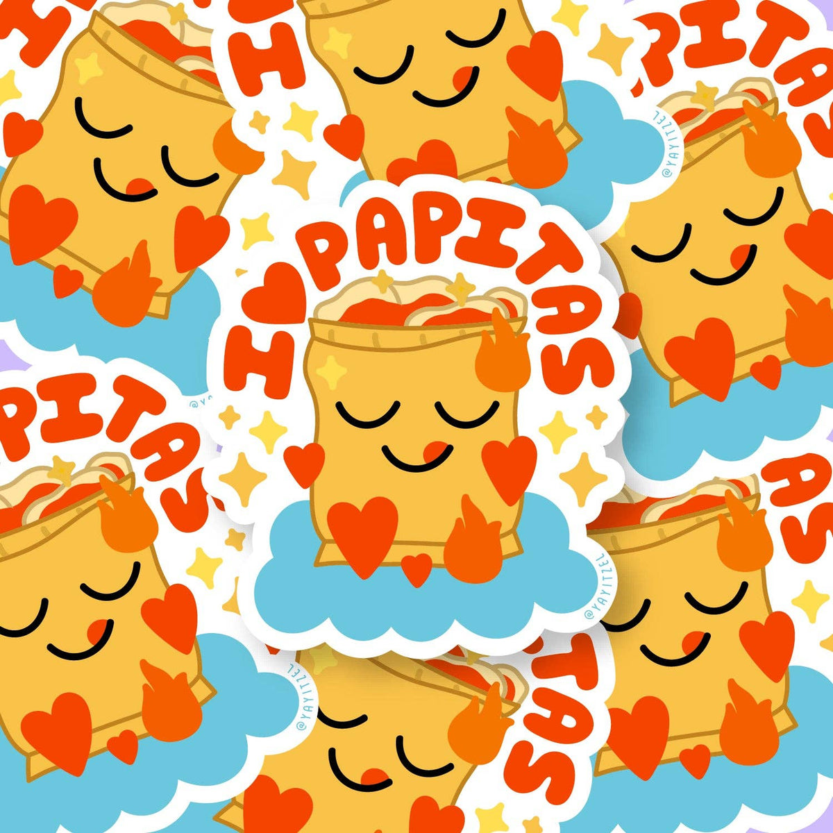 Papitas Holographic Sticker