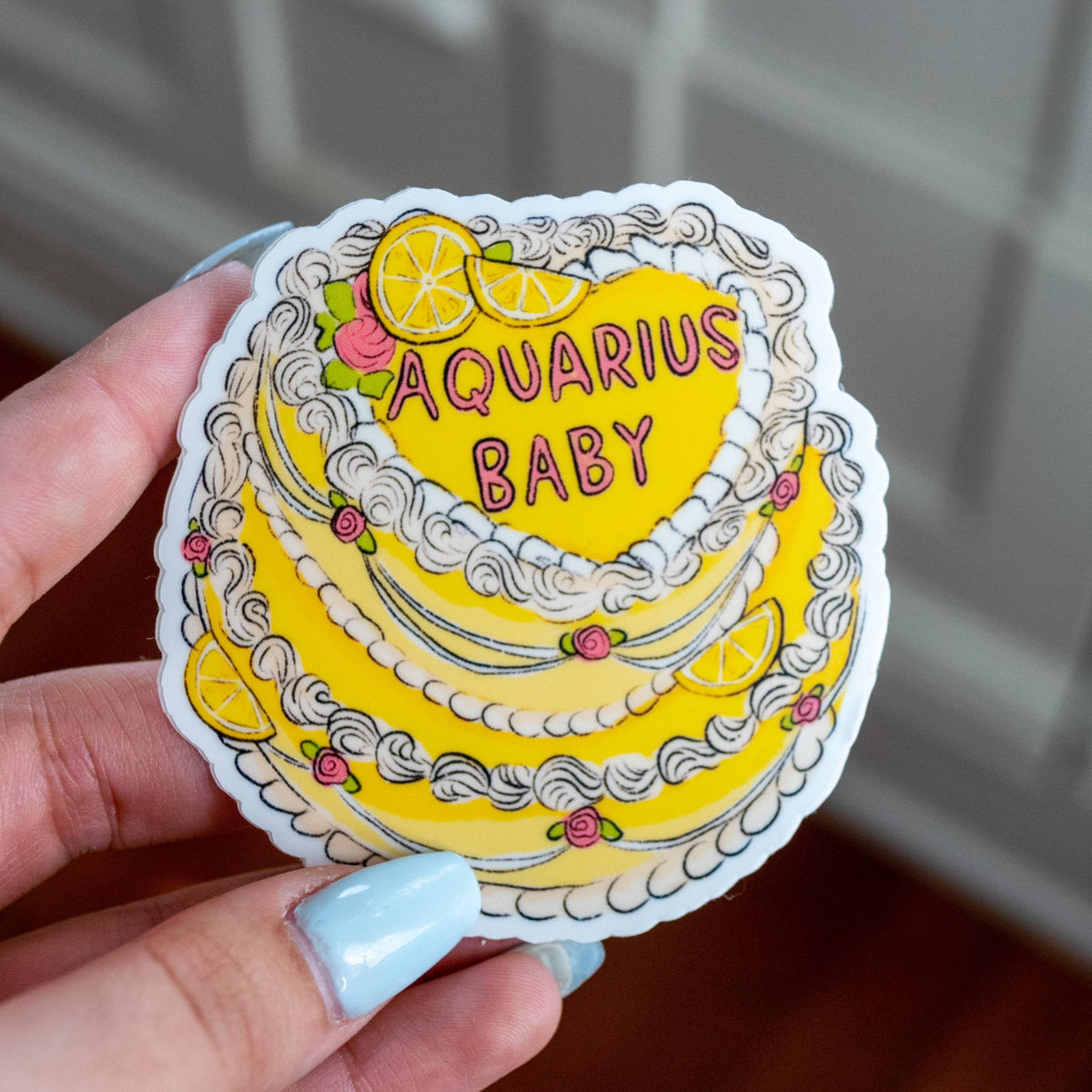 Zodiac Cake Stickers: Aquarius