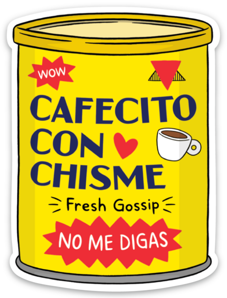 Cafecito Die Cut Sticker