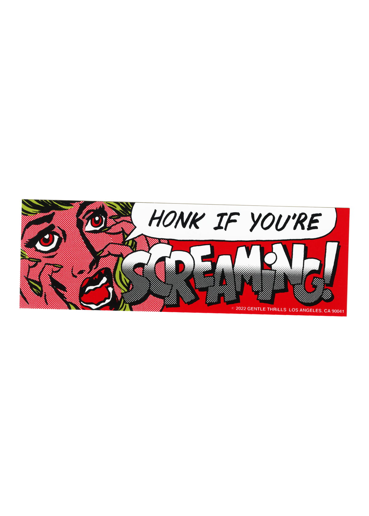 honk if you&#39;re screaming bumper sticker