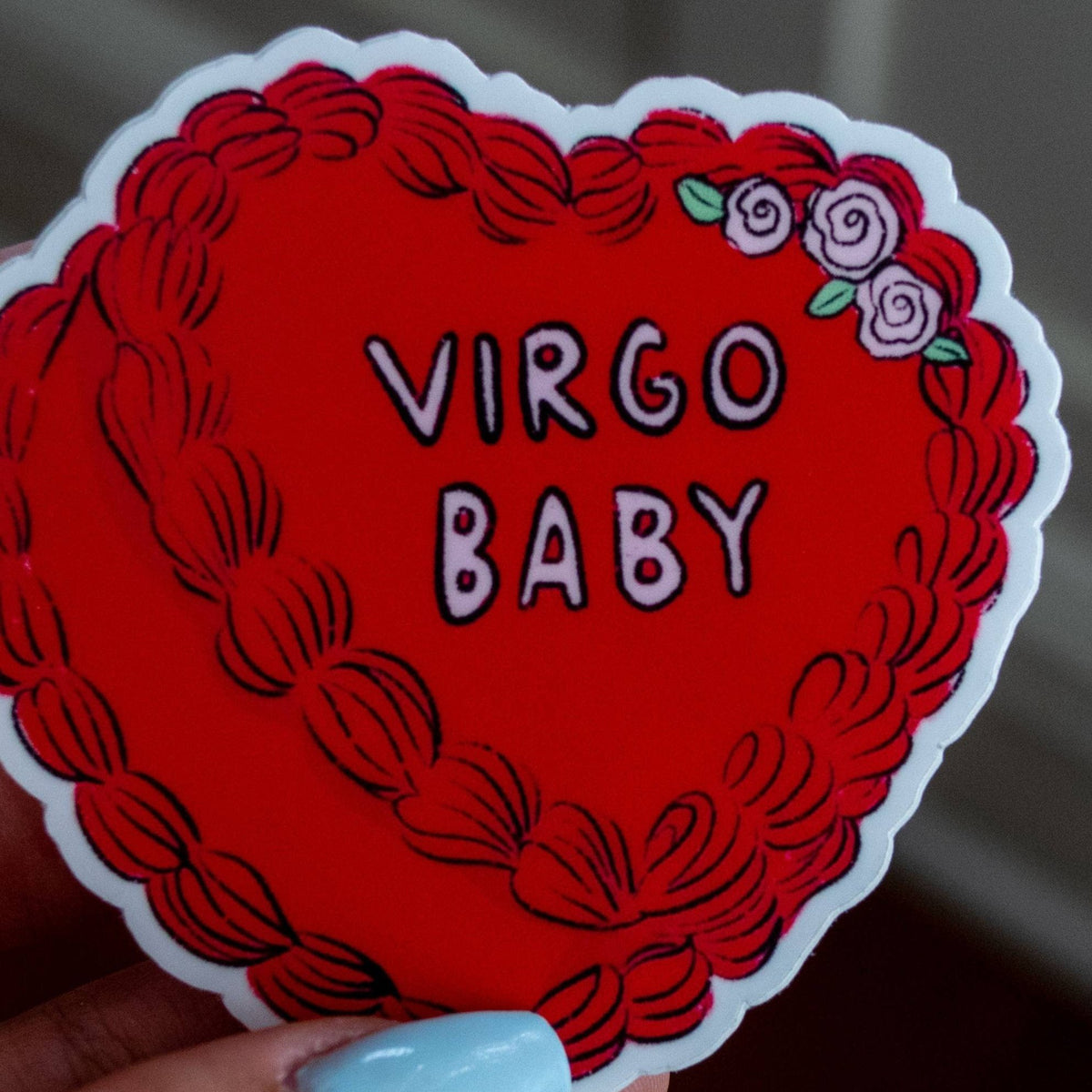 Zodiac Cake Stickers: Virgo