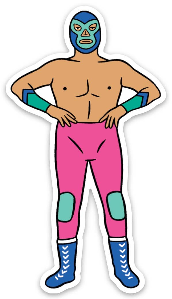 Luchador Die Cut Sticker