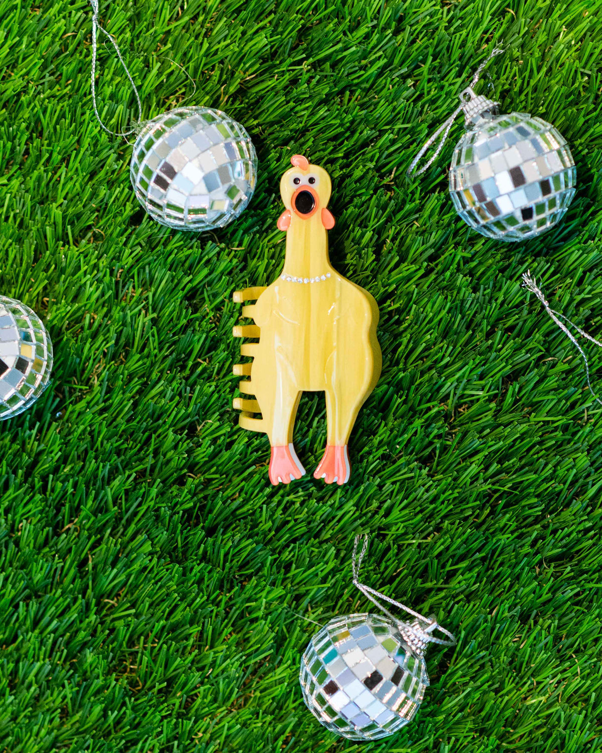Rubber Chicken Hair Claw
