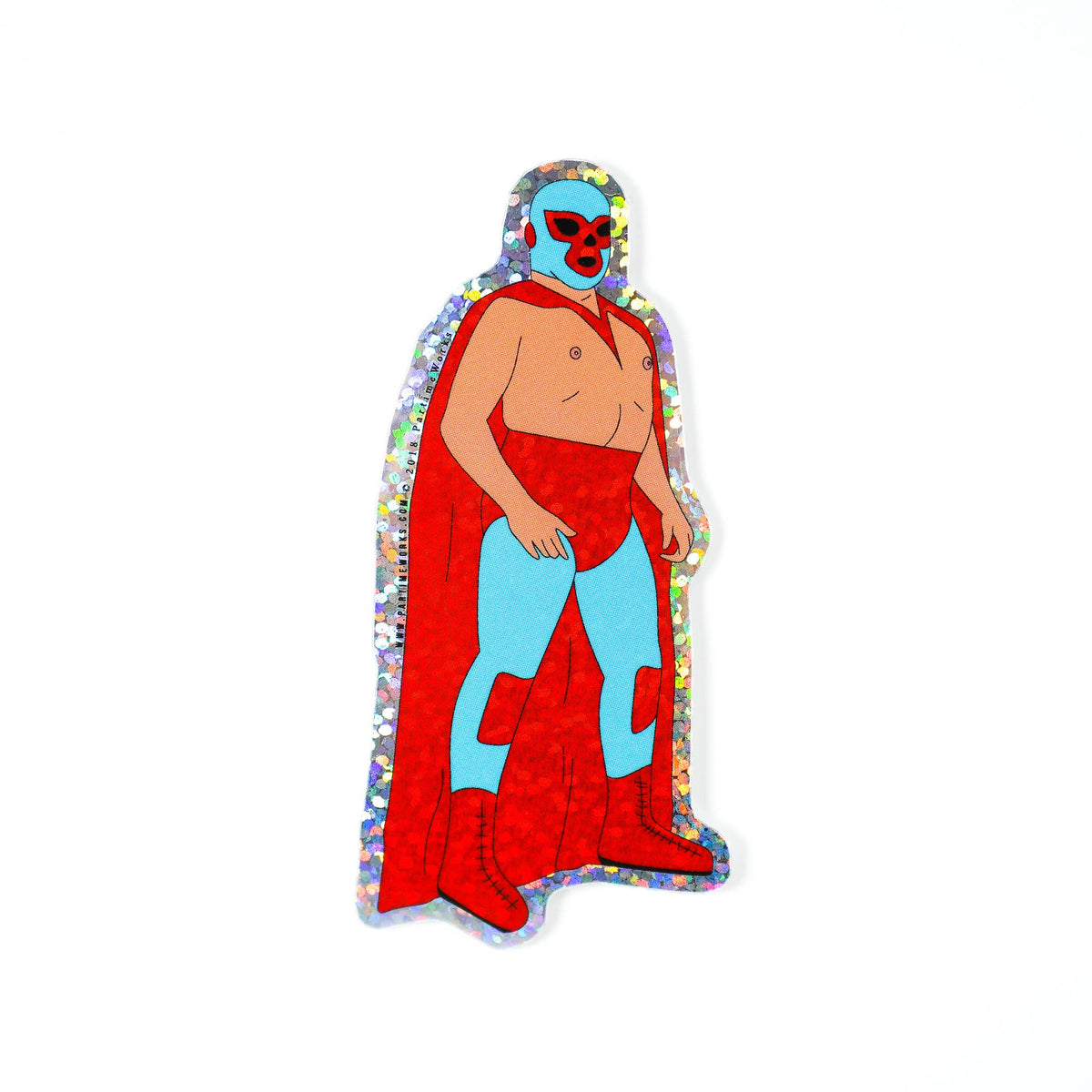 Nacho Luchador 3&quot; Sticker